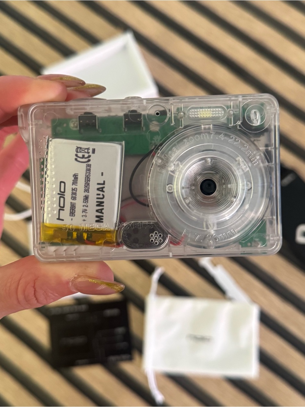 Manual HOLO Transparent 4k Mini Digital Camera Bundle original packaging bundle - Picture 6 of 16
